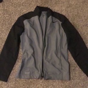 Grey and black Nike dry fit jacket